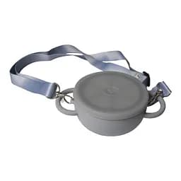 Безопасная пищевая силиконовая складная чашка oldbro 450 мл Grey - мініатюра 4