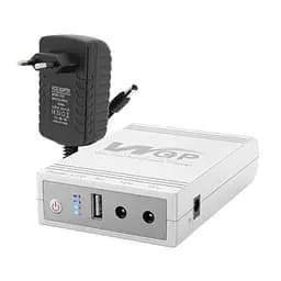 Комплект Mini UPS с блоком питания: источник бесперебойного питания Mini UPS WGP UPS103C 16000mAh 5V/12V/12V, Li-ion 4*4Ah, Li-ion 4*4Ah, для роутера и оптического терминала, а также блок питания SPF-1202B 12V/2A (24W) (42-00259)