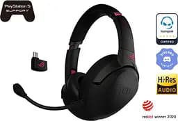 Гарнітура ігрова Asus ROG Strix Go 2.4 Electro Punk WL/3.5 мм/USB Black - мініатюра 2