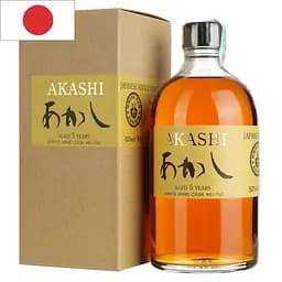 Виски Akashi Single Malt White Wine 4 Year Old 50% 0.5 л в подарочной упаковке