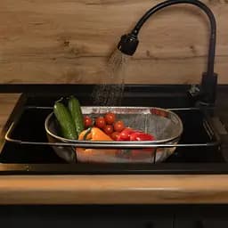 Друшляк-сито на раковину для миття продуктів 36*25*10.5 см Zhongjing HP-19-18-L - мініатюра 8