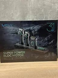 Комплект для стрижки 3в1 VGR V-977 з зарядною станцією 14 насадок машинка для стрижки тример та шейвер з підсвіткою Чорний - мініатюра 10