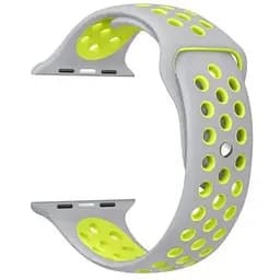 Ремешок Apple Watch Nike Sport 42/44/45/46/49 мм Серый+Желтый (3)