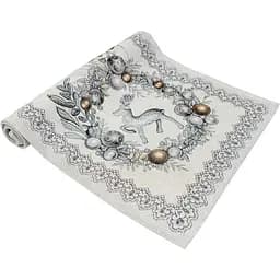 Доріжка гобеленова Прованс Silver Star 100х35 см сіра (31333)