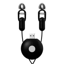 Віброзатискачі для сосків GALAKUin 10 режимів вібрації силікон унісекс USB зарядка чорний