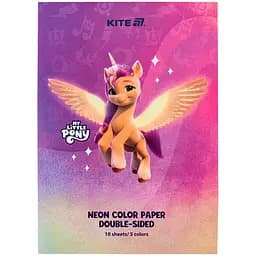 Папір кольоровий Kite My Little Pony неоновий A4 10 аркушів 5 кольорів (LP24-252)