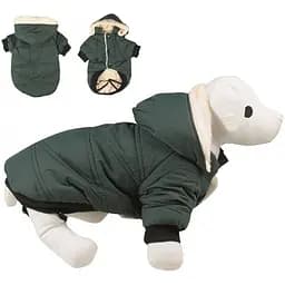 Куртка TatraPet з капюшоном зимова на плюші BORDO 40 см 