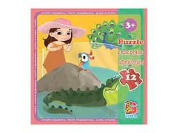 Пазлы G-Toys Зоопарк, 12 элементов, LZ01