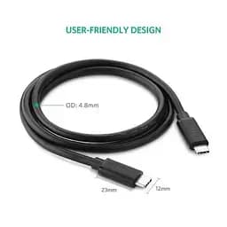 Кабель Ugreen US286 Type-C - Type-C 3A Cable 2 м Black (10306) - мініатюра 8