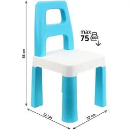 Дитячий стілець ТехноК Kids Chair до 75 кг блакитний 9710TXK   - мініатюра 4