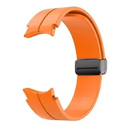 Ремінець для Samsung Galaxy Watch 4 44mm - помаранчевий ширина кріплення 20мм силікон Watchbands Cls-black (W33-6WB10289017) - мініатюра 2