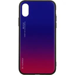 Чохол-накладка Toto Gradient Glass Case Apple iPhone X Lilac