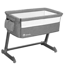 Ліжко приставне Lionelo Theo Grey Stone Natural, сіре (LO-THEO GREY STONE NATURAL)