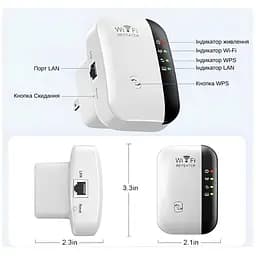 Ретранслятор XON ReLink X300R1 300Мбіт/с 2.4 ГГц Білий (XRRWSW021003W 5566) - мініатюра 8