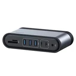Хаб адаптер Baseus Working Station Four-Screen 16-in-1 (CAHub-HG0G) - мініатюра 4