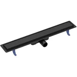 Трап для душу Cersanit Tako лінійний 70 з двосторонньою решіткою чорний S907-018