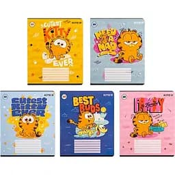 Набор тетрадей Kite Garfield 12 листов в клетку 25 шт. (GF24-232)