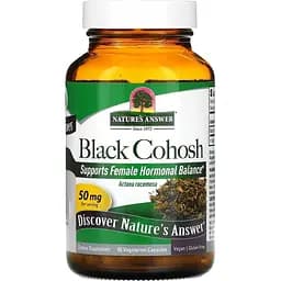 Клопогон Nature's Answer Black Cohosh Full Spectrum Herb 50 мг 90 вегетарианских капсул