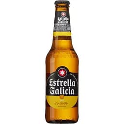 Уцінка. Упаковка пива Estrella Galicia світле без глютену 5.5% 1.98 л (0.33 л x 6 шт.)  - мініатюра 2