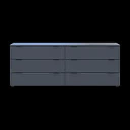 Комод Doros Рон 9 Графіт 6 Шухлядок 160х38х62 (41516176) - мініатюра 4