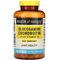 Глюкозамин, хондроитин и витамин D3 Mason Natural 160 капсул