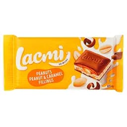 Шоколад молочный Roshen Lacmi Peanuts Peanut&Caramel Fillings 87 г (935934)