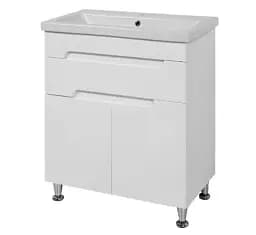 Тумба ПіК Сіметрі тандем + раковина Cersanit Como 70 см Білий 30412