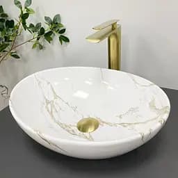 Умивальник VBI Parma stains glossy накладний VBI-011015, Мармур