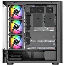 Корпус Modecom VOLCANO AQ200 ARGB MIDI FRONT LCD, 4x120 мм fans BLACK без БЖ ATX (MC-A-AQ200-4FA-B) - мініатюра 8