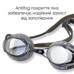 Окуляри для плавання Renvo Mavo Уні Anti-fog Чорний, Сірий OSFM (2SG110-02) - мініатюра 6
