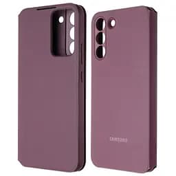 Оригінальний чохол-книжка Samsung Smart Clear View Cover для Galaxy S22 Plus (6.6") Burgundy EF-ZS906CEEGRUduplication - мініатюра 4