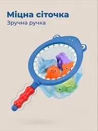 Набір іграшок для купання силіконових бризкалок дитячі іграшки розвиваючі для ванни душ води піску пляжу немовлят малюків іграшка розвивальна акула - мініатюра 4