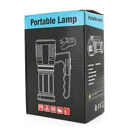 Ліхтар пошуковий Portable Lamp YT-81043, 4LED T6+COB, 5W, 3+1 режим, 1200mah, Black, IP40, USB кабель, 140х70х90мм, BOX - мініатюра 5
