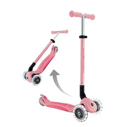 Самокат Globber Elite Lights колеса з підсвіткою 50 кг пастельно-рожевий (439-710-3) - мініатюра 10