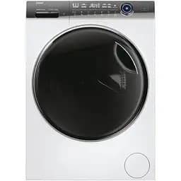 Haier Пральна машина фронтальна, 12кг, 1400, A+++, 60см, дисплей, пара, інвертор, люк чорний, прямий привід, білий