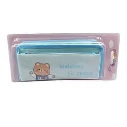 Пенал Животные, 2 отделения, 20x9x5.5 см (в ассортименте)