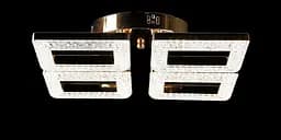 Люстра стельова LED Splendid Ray LT8001/4, 80W, золото, білий, сучасний стиль з пультом, димер - мініатюра 4