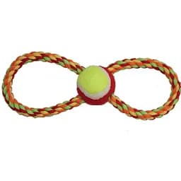 Игрушка для собак Croci Канат грейфер восьмерка с мячиком 28 см