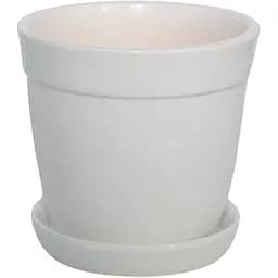 Керамічний горщик Nana Keramiks Глорія 2 л глянець білий (gloria-2-wth)