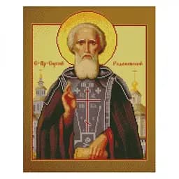 Алмазна мозаїка Преподобний Сергій Радонезький Strateg FA40052 40х50 см