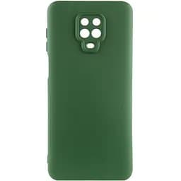 Чехол TPU GETMAN Liquid Silk Full Camera для Xiaomi Redmi Note 9s / Note 9 Pro / Note 9 Pro Max Зеленый / Dark green