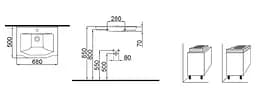 Раковина Idevit Neo Classic 68x50 3301-0655-0088, Білий - мініатюра 3