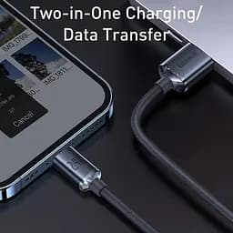 Кабель Baseus Crystal Shine Series Fast Charging Data Cable USB to iP 2.4 A 2 m Black (CAJY000101) - мініатюра 7
