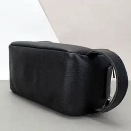 Несесер чоловічий шкіряний HandyCover S434 чорний на блискавці - мініатюра 5