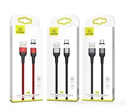 Кабель Usams Lightning Aluminum Alloy Магнітний US-SJ326 U28 1 м 2.4A - мініатюра 2