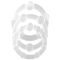 Набір із трьох кілець на пеніс Crushious прозорий