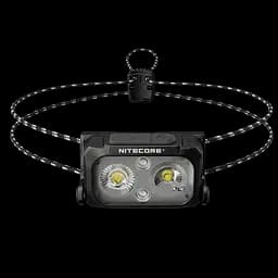 Налобний легкий ліхтарик Nitecore NU25 UL New з білим та червоним світлом (Чорний) - мініатюра 2