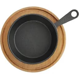 Сковорода Brizoll Horeca порційна з ручкою та з круглою підставкою 12 см (H1230R-DK) - мініатюра 4