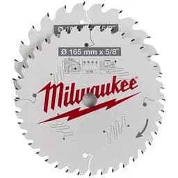 Набір дисків пиляльних по дереву MILWAUKEE,.діаметр 165х5/8''х24 зуб. + діаметр 165х5/8''х40 зуб.