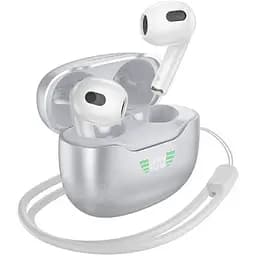 Наушники Borofone BW40 Gratified true wireless BT headset Frost Moon Silver